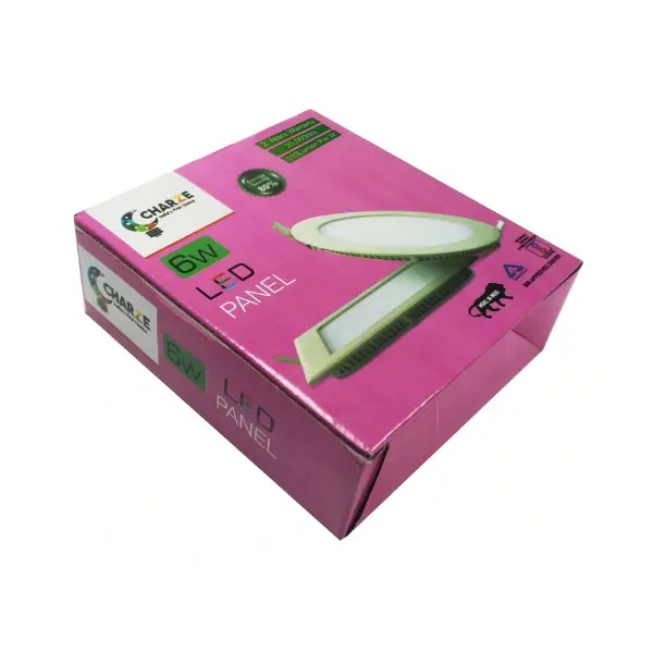 Charze Slim 6wt Panel Light (White, Natural White & Warm White)