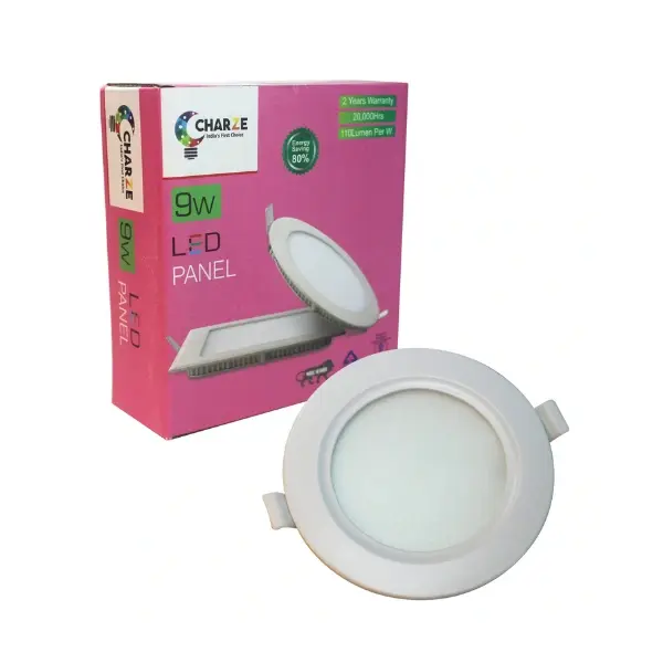 Charze Slim 9wt Panel Light (White, Natural White & Warm White)