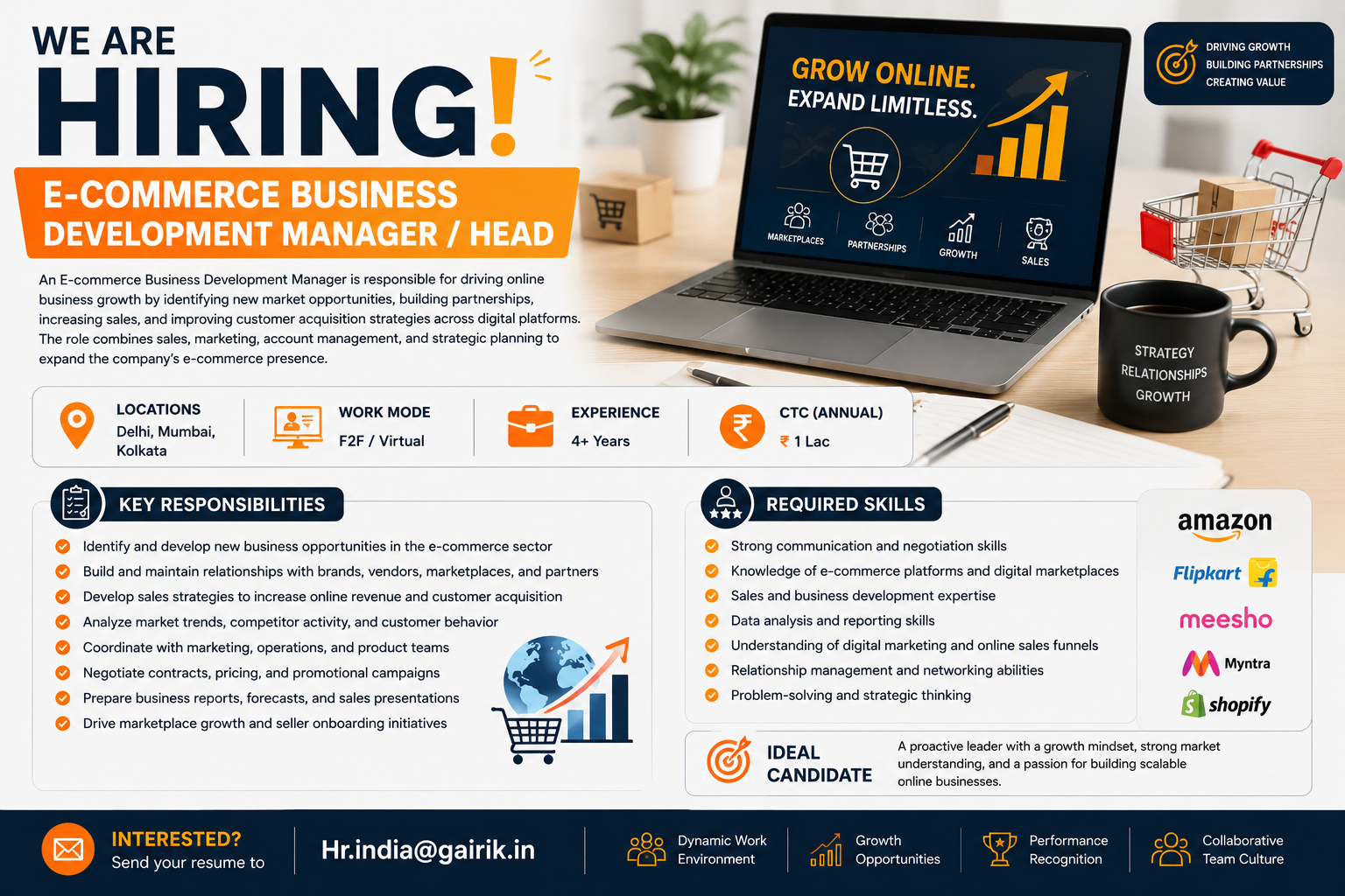 E-commerce Business Development Manager / Head