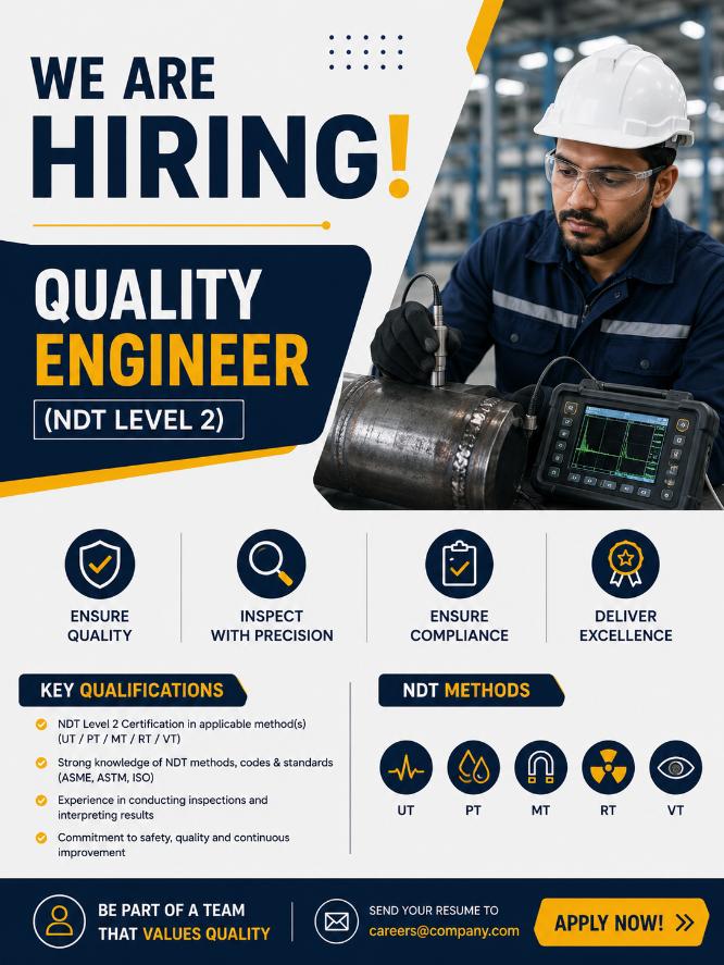 Quality Engineer (NDT Level 2)