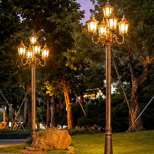 POLE LIGHT 5-LP ANTIQUE