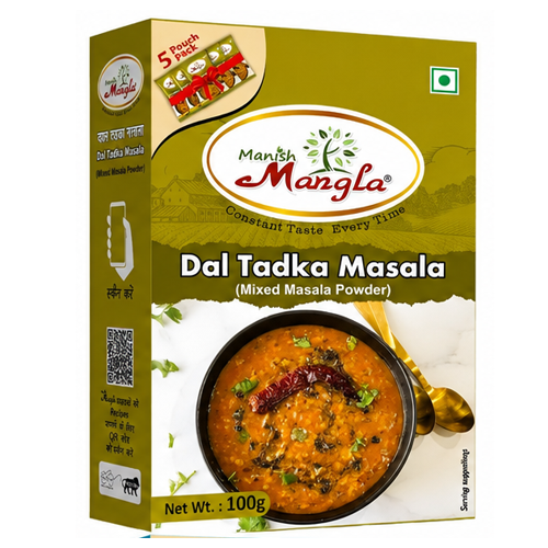 Dal Tadka Masala – 100g (5×20g FreshLock Sachets) | Authentic Dhaba Style Flavor | Complete Spice Mix | Fresh & Aromatic