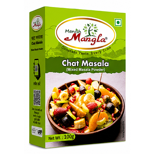 Chat Masala – 100g | Tangy & Spicy Seasoning | Perfect for Chaat, Fruits, Snacks & Salads | Rich Aroma & Authentic Taste