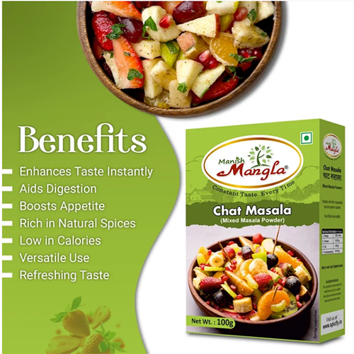 Chat Masala – 100g | Tangy & Spicy Seasoning | Perfect for Chaat, Fruits, Snacks & Salads | Rich Aroma & Authentic Taste - Image 2
