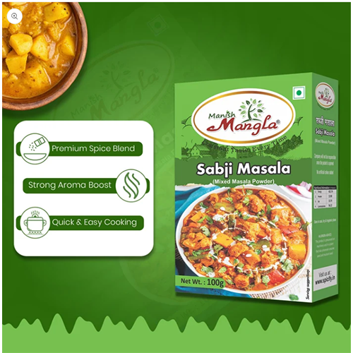 Sabji Masala – 100g | Complete Spice Mix for Everyday Cooking | Rich & Aromatic Flavor | Fresh & Flavorful - Image 2