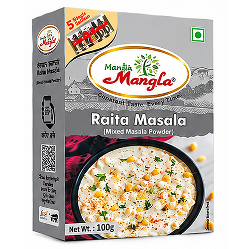 Raita Masala – 100g (5×20g FreshLock Sachets) | Tangy & Refreshing Spice Blend | Perfect for Curd, Raita & Chaas | Fresh & Aromatic