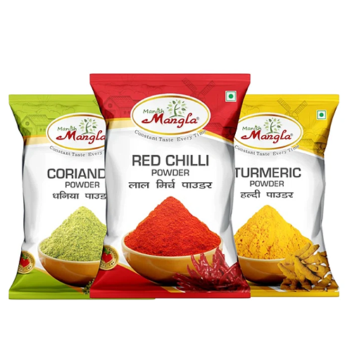 Everyday Masala Trio – Red Chilli Powder, Turmeric Powder & Coriander Powder | Essential Spice Combo for Daily Cooking
