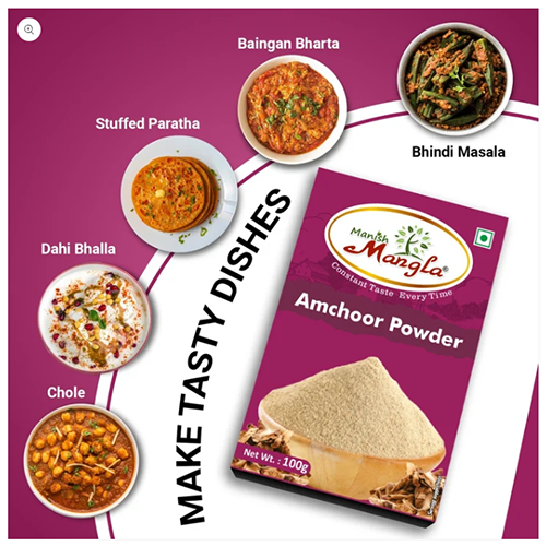 Chat Starter Combo – Chat Masala, Kaala Chat Masala, Jeera Powder & Amchoor Powder (100g Each) | Tangy & Chatpata Spice Kit for Snacks & Chaat - Image 3