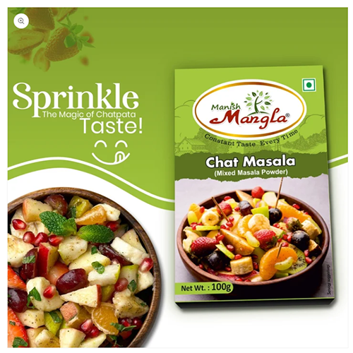 Chat Starter Combo – Chat Masala, Kaala Chat Masala, Jeera Powder & Amchoor Powder (100g Each) | Tangy & Chatpata Spice Kit for Snacks & Chaat - Image 4