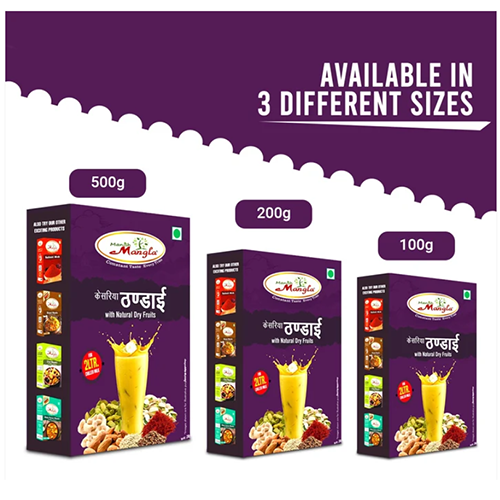 Manish Mangla Kesariya Thandai – Premium Thandai Mix | Rich Saffron Flavor | Instant Summer Drink | Perfect for Holi & Refreshing Beverages 100g - Image 3