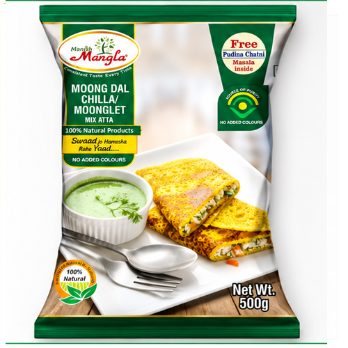 Moong Dal Chilla Mix – Instant Chilla Premix | High-Protein Savoury Pancake Mix | Just Add Water | Healthy Breakfast & Snack | Hygienically Packed