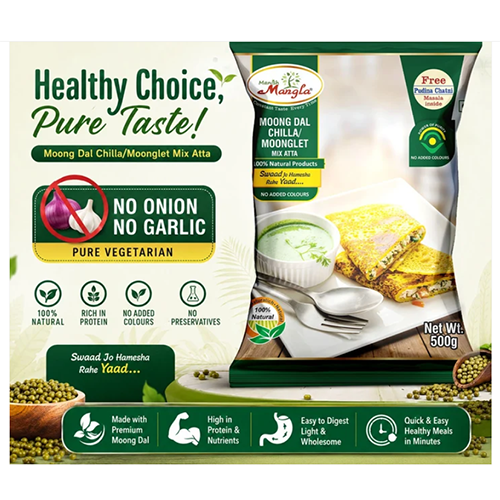 Breakfast Bites Combo – Bhatura Mix with Yeast Sachet, Bedmi Puri Mix & Moong Dal Chilla Mix | Complete Indian Breakfast Kit | Just Add Water & Cook - Image 5