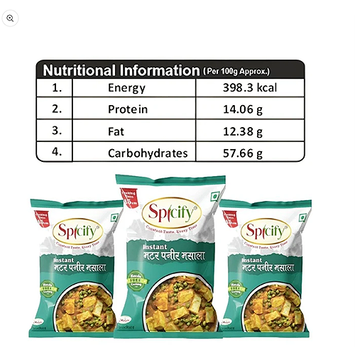 Spicify Matar Paneer Masala (Pack of 5) | Instant Spices - Image 2