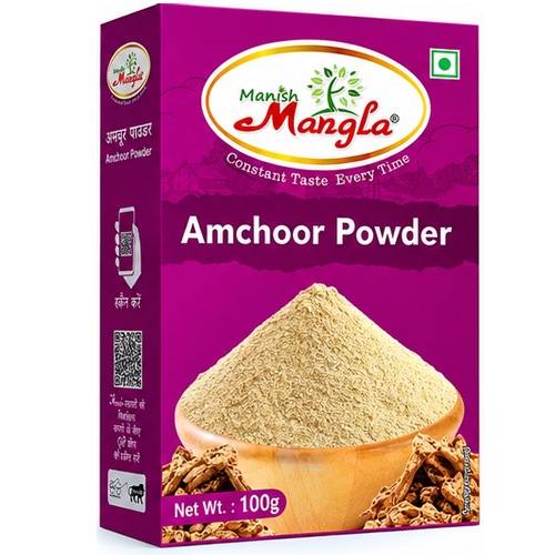 Manish Mangla Amchoor Powder (Dry Mango Powder) – 100g | Tangy & Aromatic Spice | Perfect for Chaat, Sabzi, Marinades & Indian Cooking