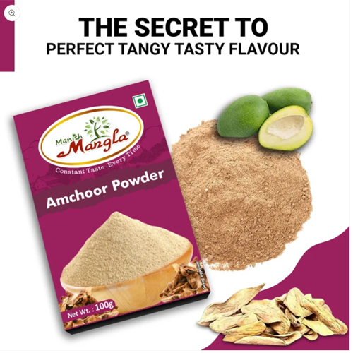 Manish Mangla Amchoor Powder (Dry Mango Powder) – 100g | Tangy & Aromatic Spice | Perfect for Chaat, Sabzi, Marinades & Indian Cooking - Image 2