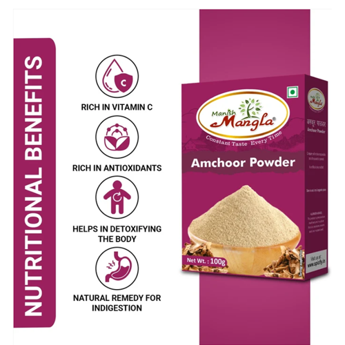 Manish Mangla Amchoor Powder (Dry Mango Powder) – 100g | Tangy & Aromatic Spice | Perfect for Chaat, Sabzi, Marinades & Indian Cooking - Image 4