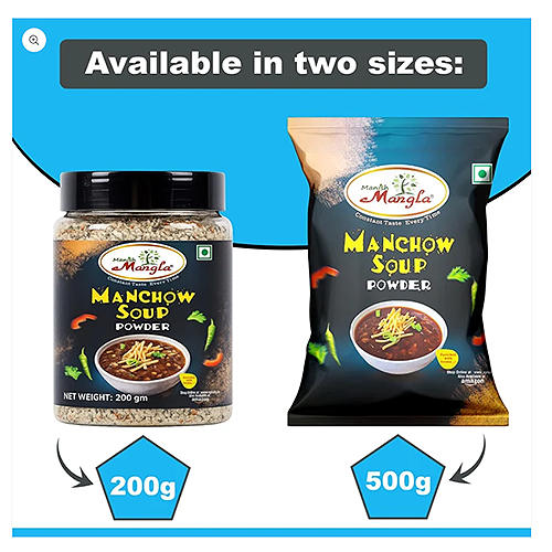 Manchow Soup – Instant Soup Mix | No Onion No Garlic | Spicy & Flavorful | Indo-Chinese Style | Quick & Easy to Prepare | Perfect for Snacks & Light Meals - Image 2