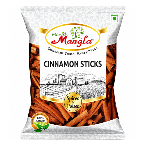 Cinnamon Sticks (Dalchini) – Premium Whole Cinnamon | Rich Aroma & Warm Sweet Flavor | Perfect for Tea, Biryani, Desserts & Indian Cooking | Hygienically Packed 50g