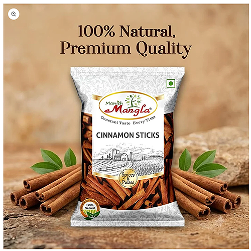 Cinnamon Sticks (Dalchini) – Premium Whole Cinnamon | Rich Aroma & Warm Sweet Flavor | Perfect for Tea, Biryani, Desserts & Indian Cooking | Hygienically Packed 50g - Image 4