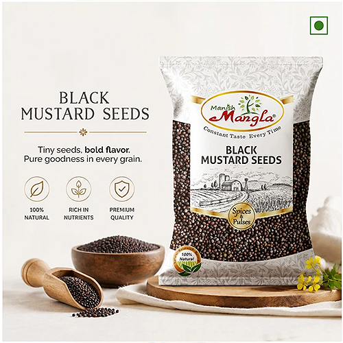 Black Mustard Seeds (Rai) – Premium Whole Mustard Seeds | Strong Aroma & Authentic Flavor | Perfect for Tadka, Pickles & Indian Cooking | Hygienically Packed - Image 5