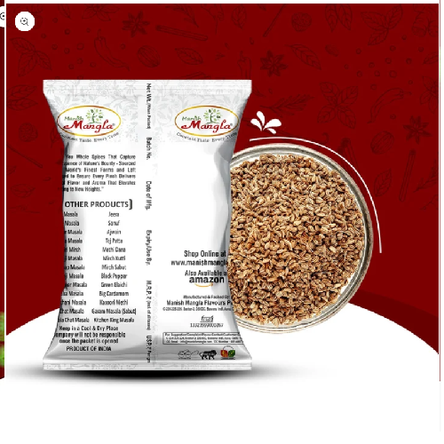 Ajwain (Carom Seeds) – Premium Whole Ajwain | Strong Aroma & Authentic Flavor | Perfect for Parathas, Tadka & Indian Cooking | Hygienically Packed - Image 3