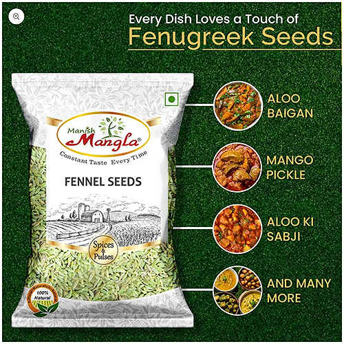 Fennel Seeds (Saunf) – Premium Whole Fennel Seeds | Sweet Aroma & Refreshing Flavor | Perfect for Mouth Freshener, Tea & Indian Cooking | Hygienically Packed 100g - Image 2