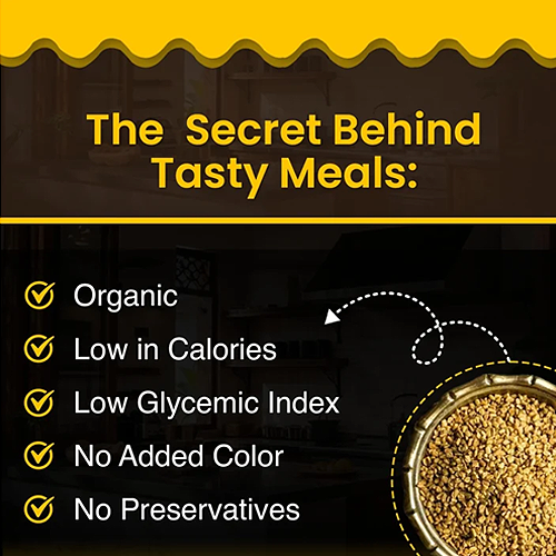 Fenugreek Seeds (Methi Dana) – Premium Whole Seeds | Rich Aroma & Distinct Flavor | Perfect for Tempering, Pickles & Indian Cooking | Hygienically Packed - Image 4