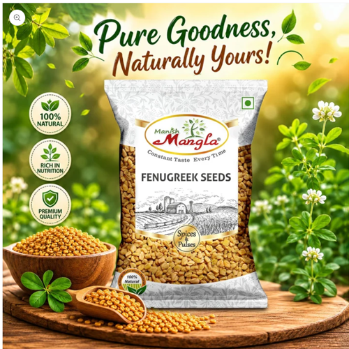 Fenugreek Seeds (Methi Dana) – Premium Whole Seeds | Rich Aroma & Distinct Flavor | Perfect for Tempering, Pickles & Indian Cooking | Hygienically Packed - Image 5