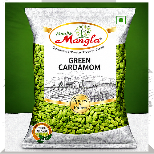 Green Cardamom (Hari Elaichi) – Premium Whole Cardamom | Rich Aroma & Sweet Flavor | Perfect for Tea, Sweets & Indian Cooking | Hygienically Packed 25g