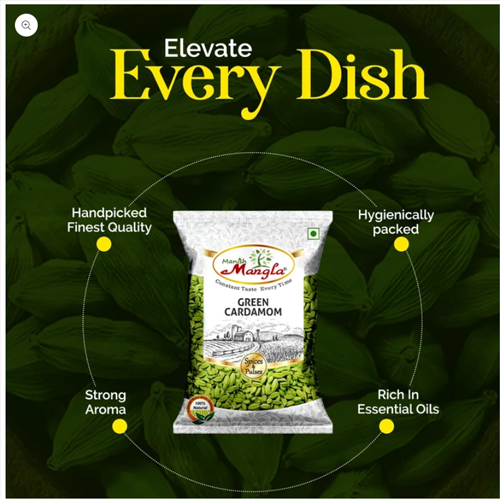 Green Cardamom (Hari Elaichi) – Premium Whole Cardamom | Rich Aroma & Sweet Flavor | Perfect for Tea, Sweets & Indian Cooking | Hygienically Packed 50g - Image 2