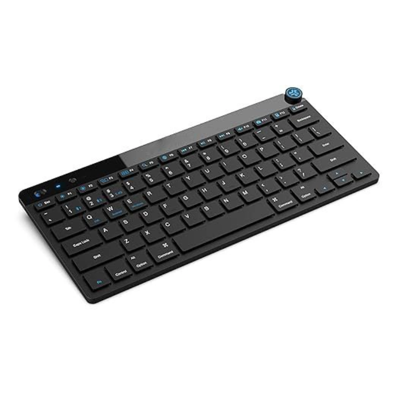 Wireless Keyboard, Black, Connect Via Bluetooth or USB Wireless Dongle, Multi-Device Ultra-Compact for a Minimalist or Portable Set-Up (1 Pack)