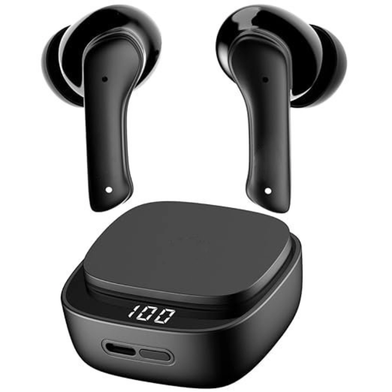 True Wireless ANC in Ear Earbuds with Ai Sound App,Active Noise Cancellation,Transparency Mode,30H Playtime,Quad Mic Enc,40Ms Low Latency,13Mm Driver,Ipx5,Bluetooth V5.3(Carbon Black)