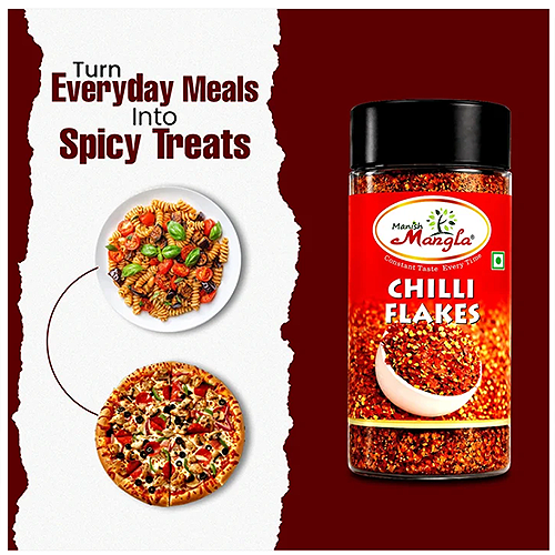 Chilli Flakes – Crushed Red Chilli | Spicy & Bold Flavor | Perfect for Pizza, Pasta, Snacks & Seasoning | Hygienically Packed - Image 2
