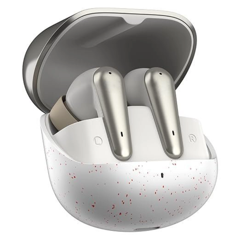 Buds X Prime True Wireless Earbuds: 120H Playtime, Quad Mic ENC (Champagne White)