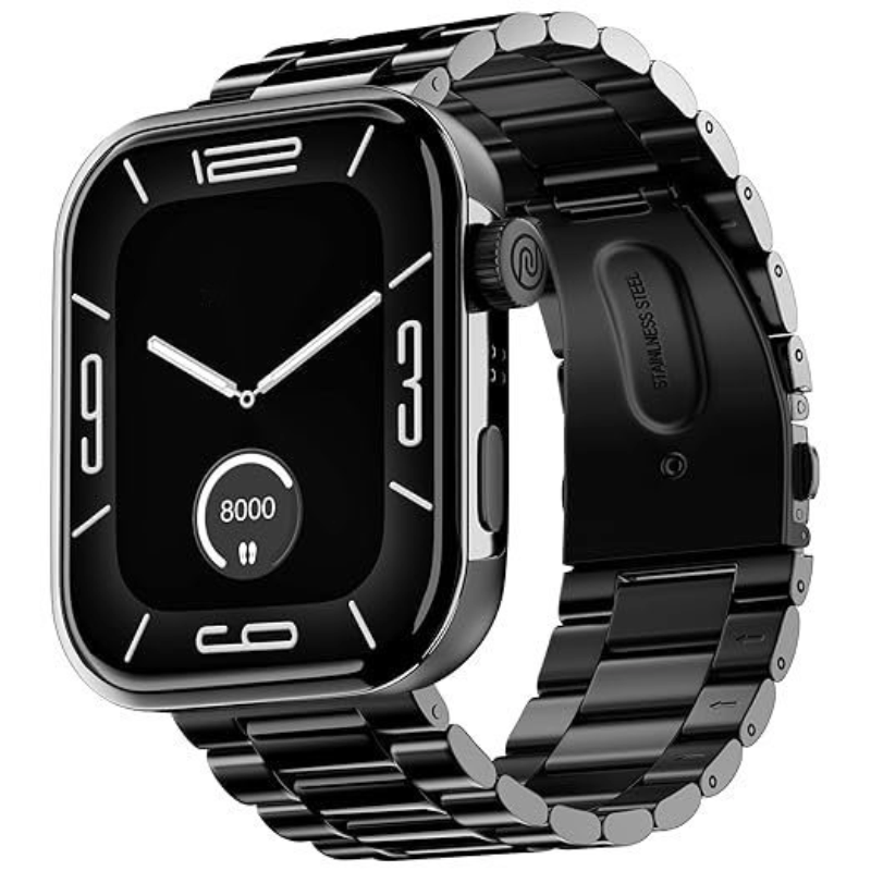 Smart Watch with 1.85" AMOLED Display, BT Calling, New DIY Watch Faces, Ultra Personalization with Smart Dock, Productivity Suite, 100 Sports Modes and More - (Elite Black)