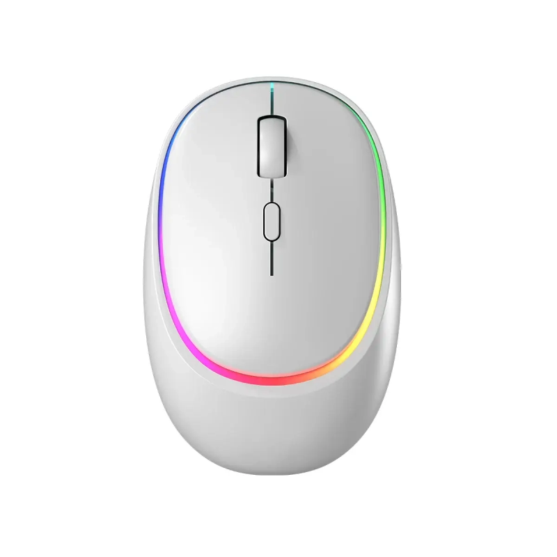 Dual Wireless Bluetooth Mouse - Rechargeable, RGB, Multi-Device