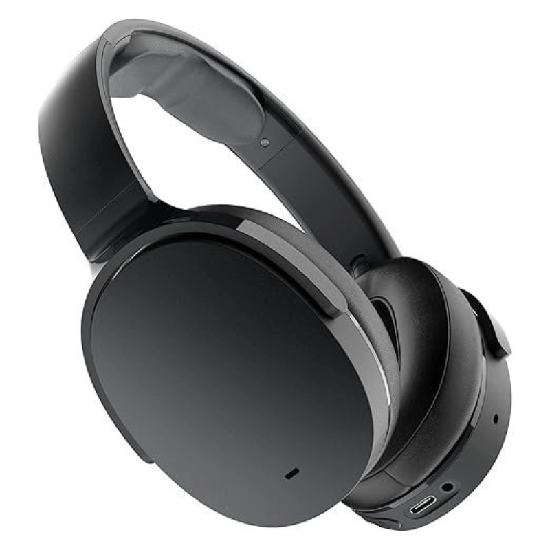 Bluetooth Wireless Over-Ear Headphones with Mic (Black)