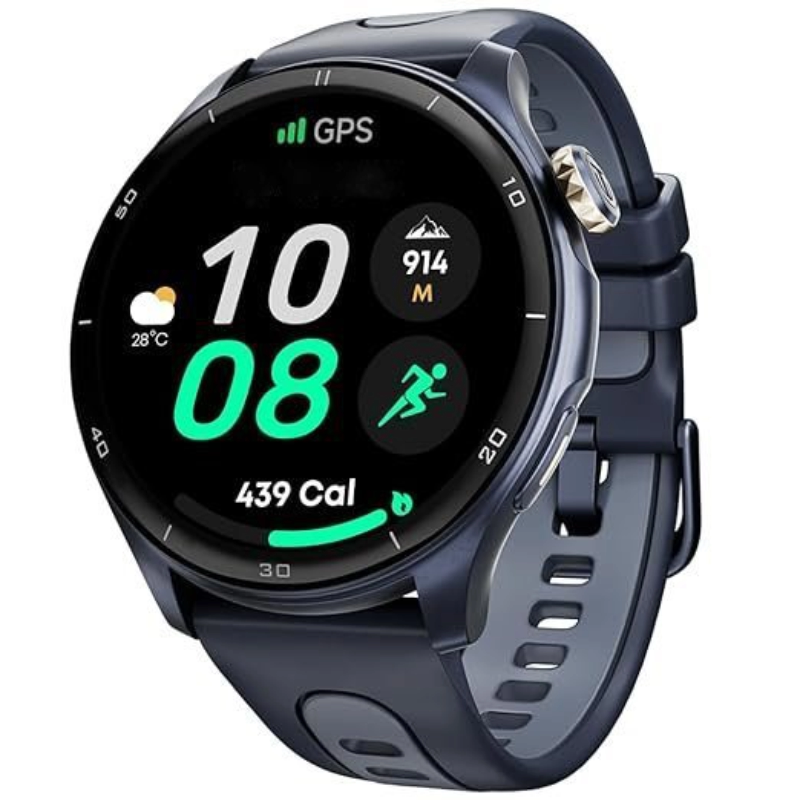 Celestor Smartwatch: AMOLED Display, GPS, BT Calling, 7-Day Battery (Blue)