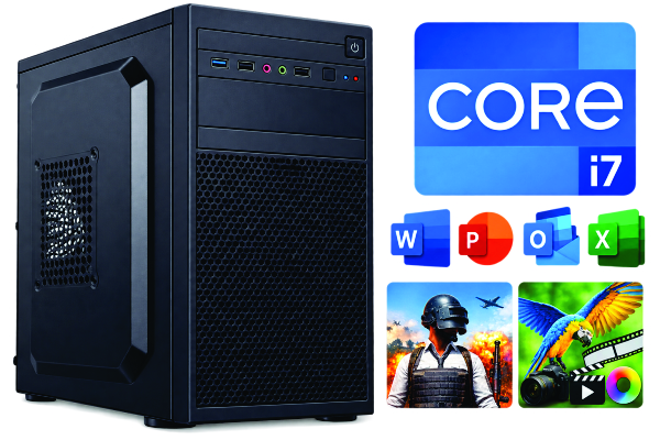 i7 3rd Gen Desktop PC | 8GB RAM, 1TB SSD, H61 CPU