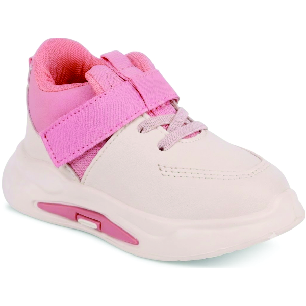 HOOH Kids Fashion Sneakers, Unisex Comfort Shoes with Velcro Strap for Baby Boys and Girls for Age 18 Months to 7 Years