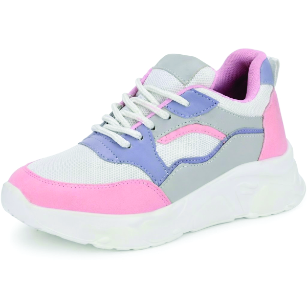 Women Sneaker Lightweight Lace-Up Casual Sports Shoes Breathable Mesh Running Walking Shoes - NID6451