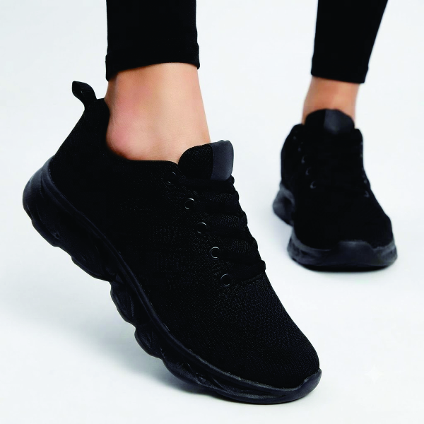 Women Sneakers Lightweight Lace-Up Casual Sports Shoes Breathable Mesh Running Walking Shoes - NID6877