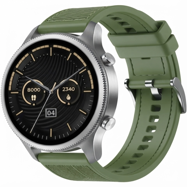 Smart Watch: 1.43" AMOLED Display, BT Calling, Rotating Dial