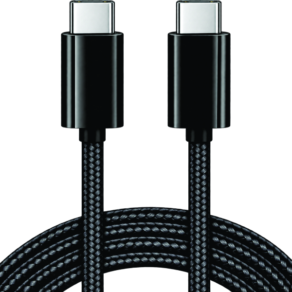 USB-C to USB-C Braided Cable - 6.6ft (2M), 100W PD Fast Charge & Sync