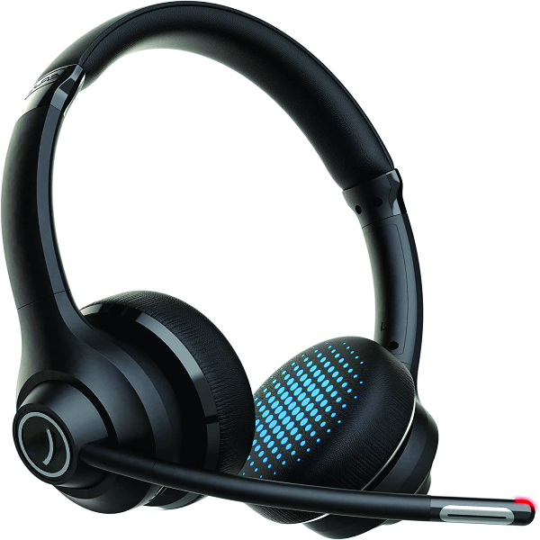 Work Wireless Headset for PC & Mobile - 45+ Hour Playtime