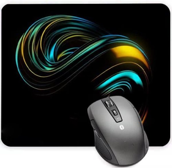 Gaming, NonSlip Rubber Base, Waterproof ,Premium-Textured, Stitched Edges Mousepad??(Black)