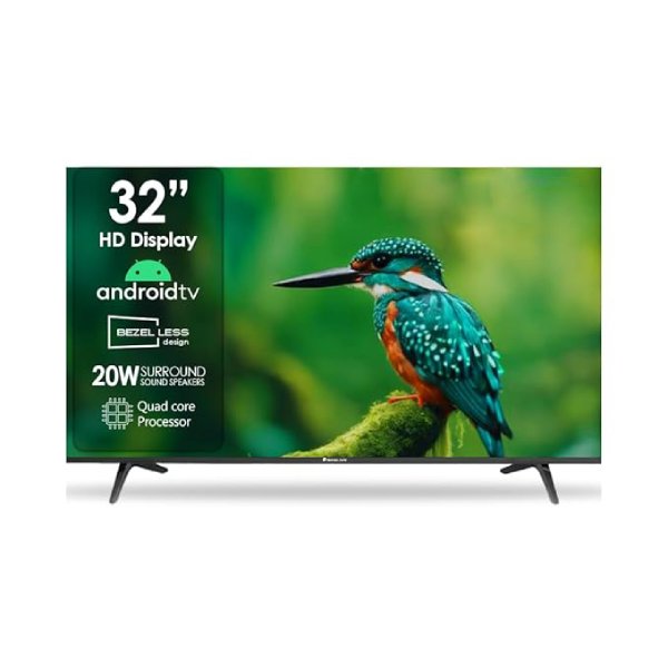 80 cm (32 inches) Bezel-Less Smart Android TV (SL32S) SL4000 (2024 Model)