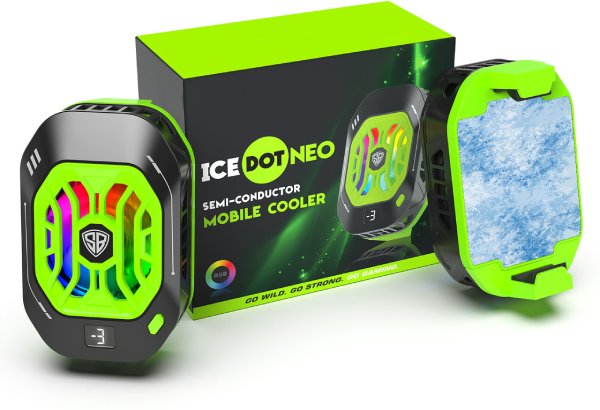 IceDot Neo Mobile Cooler for Gaming (Temperature Display, RGB)