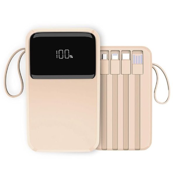ZenCharge 10000 mAh 22.5 W Compact Pocket Size Power Bank with 6 Input/Output Port (Peach, Lithium Polymer, Fast Charging, Quick Charge 3.0 for Mobile, Earbuds, Speaker, Tablet)
