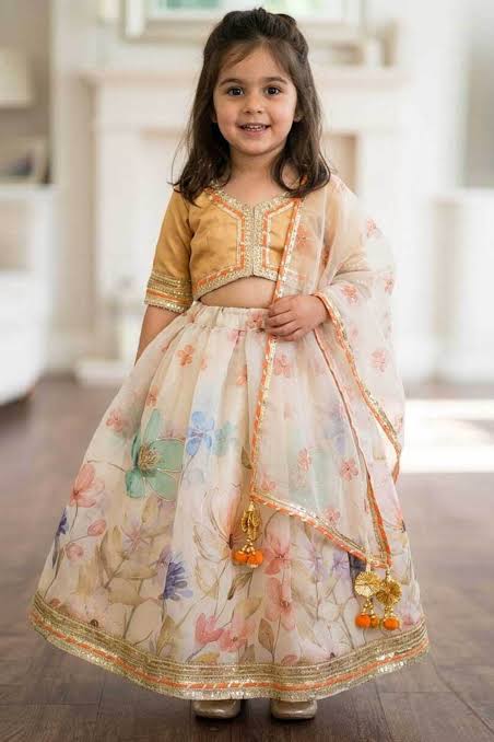 Beige Ombre Lehenga Set